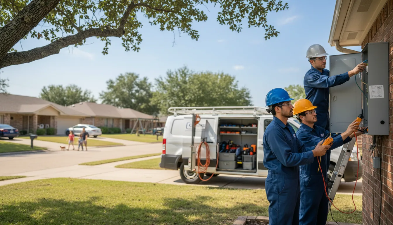 Certified electrician providing emergency electrical services in Marshall, WI